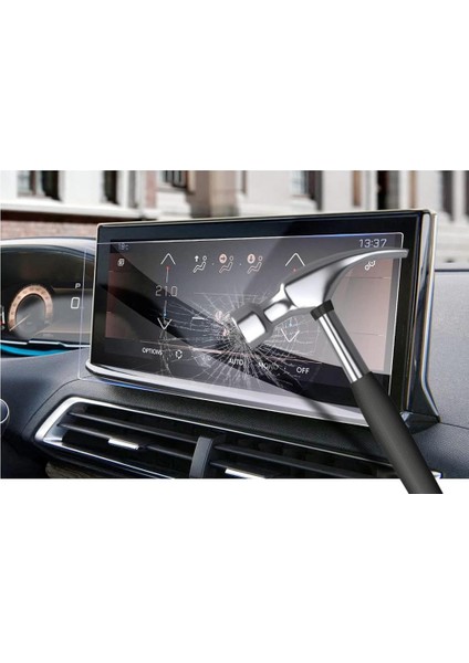 Peugeot 5008 10 Inç Mat Ekran Koruyucu Multimedya Şeffaf fırsatları