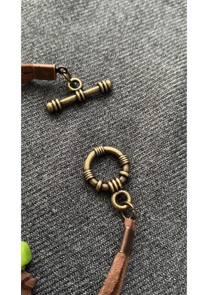 Nazar Boncuk Detaylı Nubuk Deri Tasarım Bileklik modelleri