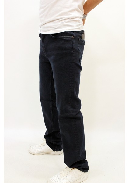 Milano 707-02 Blue Black Erkek Rahat Kalıp Düz Paça Likralı Kot Pantolon Laci fiyatları