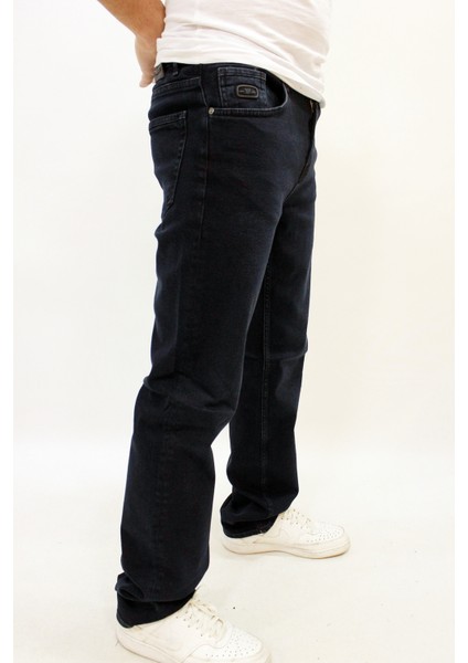 Milano 707-02 Blue Black Erkek Rahat Kalıp Düz Paça Likralı Kot Pantolon Laci modelleri