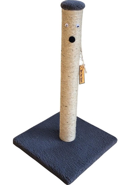 Brt Pet Peluş Kedi Tırmalama Tahtası - 52 cm-Beyaz (Yurt Dışından)