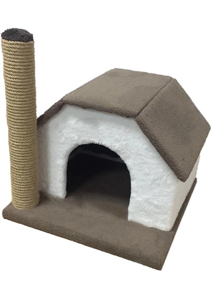 Tiger Pets Kedi Evi ve Tırmalama Tahtası Tek Katlı Oyun Evi Yatağı (Yurt Dışından)