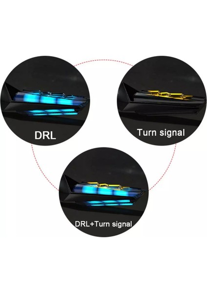 12v Led Motosiklet Sinyal Lambası Kayan Ledli Lüx 2li