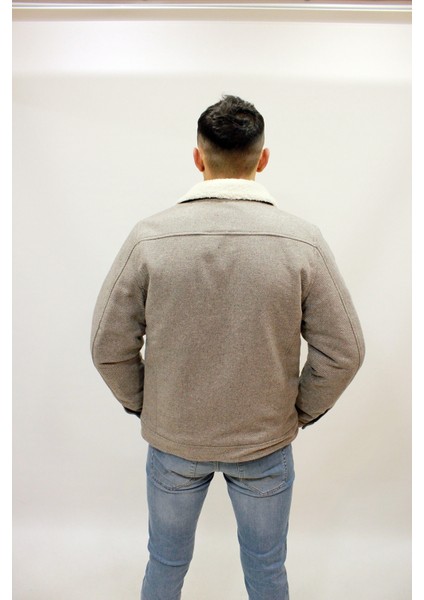 Caz 1041 Içi Kürklü Yakalı Kırçıllı Erkek Kaşe Mont indirimleri