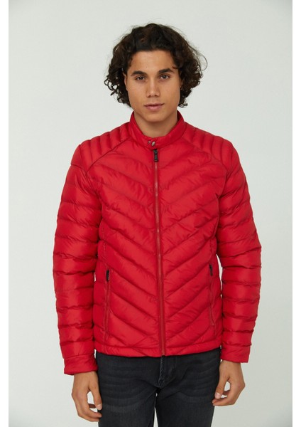 Caz 1022 Şişme Erkek Mikro Puf Mont Kırmızı modelleri