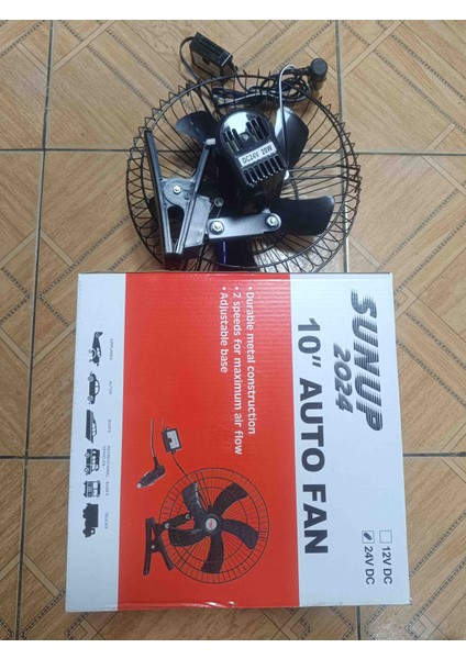 Oto Vantilatörü 10 Inç 24 VOLT24 Volt