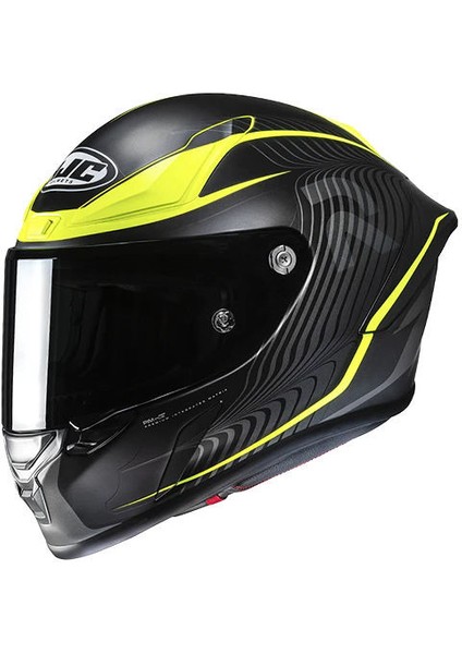 Rpha1 Lovis MC3HSF Kapalı Motosiklet Kaskı Siyah Sarı