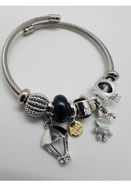 Charm Renkli Pndr Model Ayarlanabilir Çelik Bileklik
