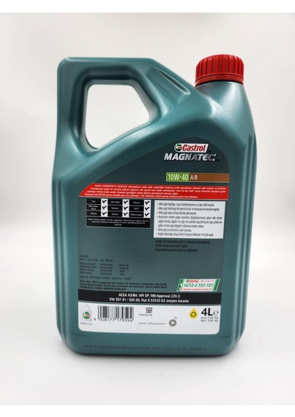 Magnatec 10W-40 A/b 4 Lt - Castrol modelleri