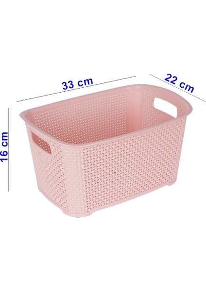 4 Adet Organizer Sepet Damla Desenli