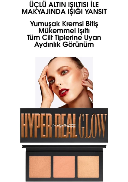 MAC Hyper Real Glow Highlighter Aydınlatıcı Palet / Shımmy Peach 773602531547