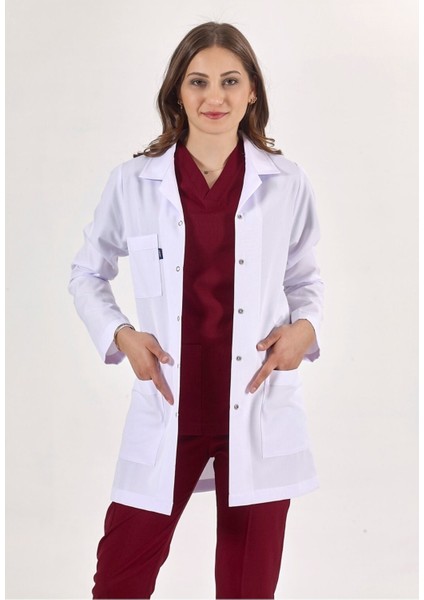 Beyaz Tunik Boy, Uzun Kol, Klasik Yaka, Doktor Önlüğü fiyatları