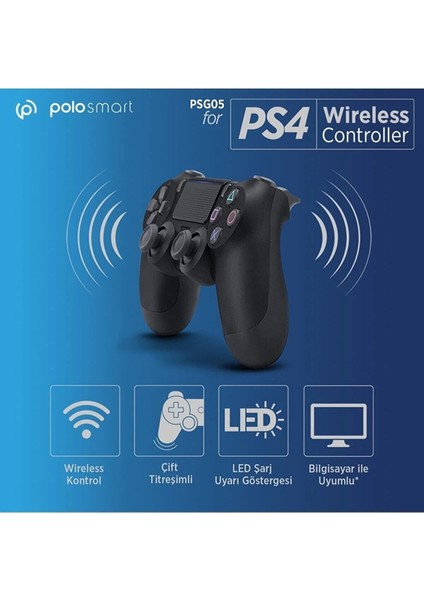 PSG07 Kablosuz Ps4 Oyun Kolu Siyah fırsatları