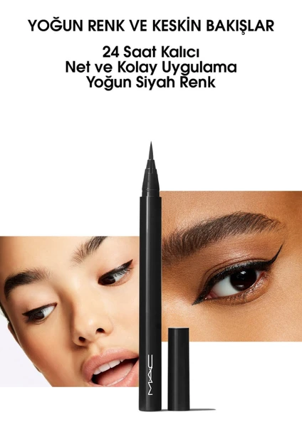 MAC Brushstroke 24-hour Eyeliner - Brushblack 773602543878