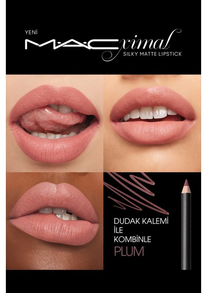 M·A·CXIMAL Silky Matte Lipstick Nemlendirme Etkili Yoğun Renk Sağlayan Ruj - Kinda Sexy