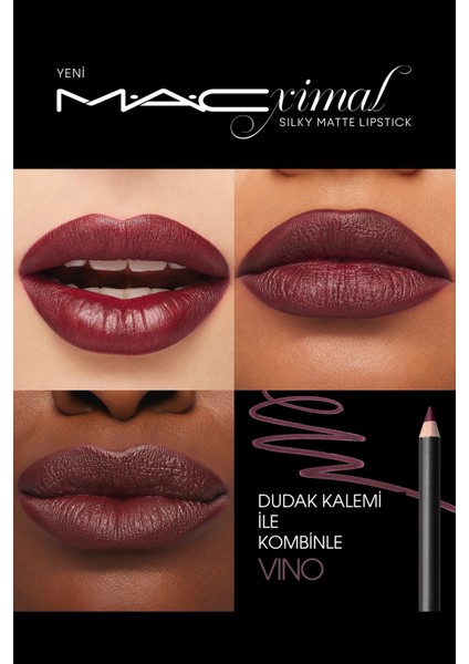 M·A·CXIMAL Silky Matte Lipstick Nemlendirme Etkili Yoğun Renk Sağlayan Ruj - Mixed Media