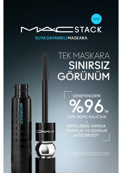 M·a·cstack Waterproof Suya Dayanıklı Maskara - Black Stack - 12ml - 773602613700