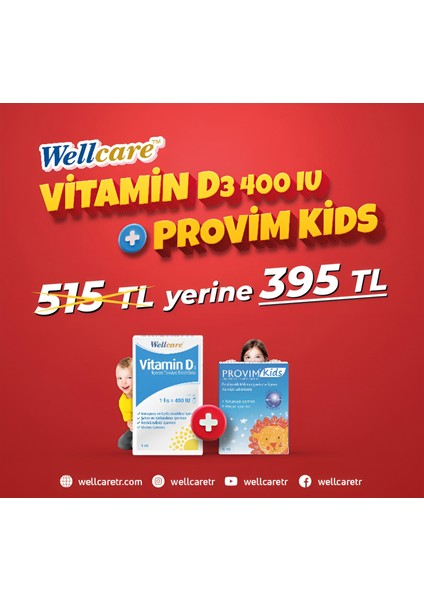 Vitamin D3 400 Iu+ Provim Kids 8 ml