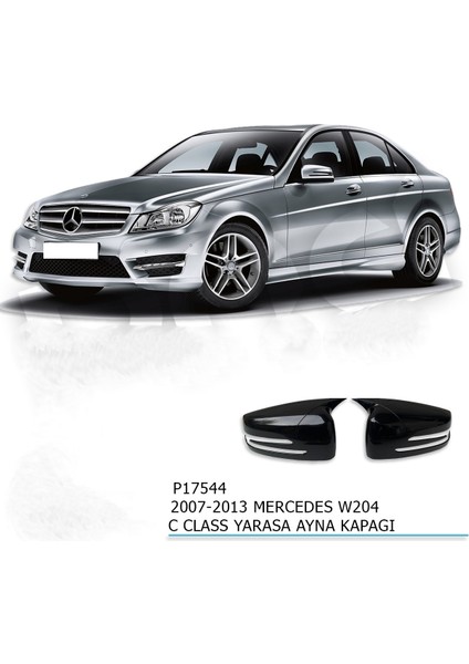 Araca Özel Mercedes Benz W204 2007-2014 C Serisi Batman Yarasa Ayna Kapağı