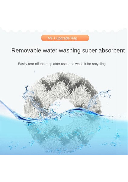 Adet Yıkanabilir Paspas Bezi N9 + Robotlu Süpürge Için Yedek Parça Değiştirin Paspas Bezi Bez Seti Aksesuarları B (Yurt Dışından) fırsatları