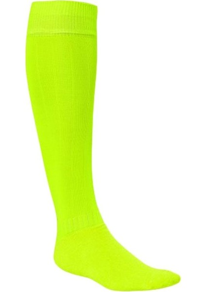Profesyonel Neon Sarı Hakem ve Futbolcu Tozluğu (1 Çift)