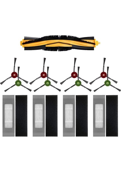 Ana Yan Fırça Hepa Filtre Deebot Ozmo N8 N8 + N8 Pro N8 Pro + Elektrikli Süpürge Filtre Aksesuarları Seti (Yurt Dışından)