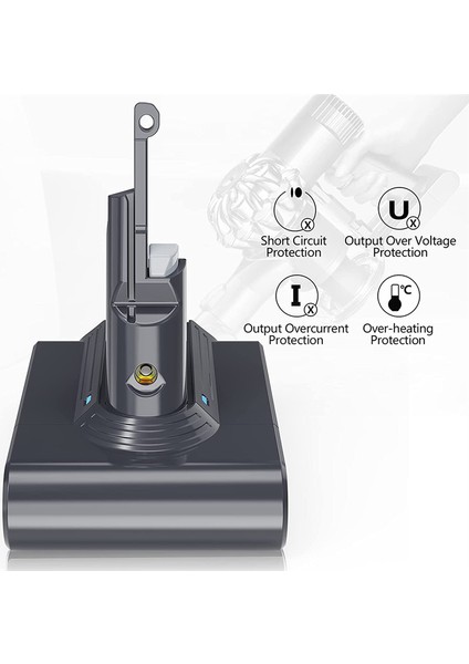 V7 Hayvan/ekstra/mutlak/tetikli Elektrikli Süpürgeler Için V7 Pil Adaptörünü + Ön Filtre Tam Kiti 21,6V'YI Değiştirin (Yurt Dışından)