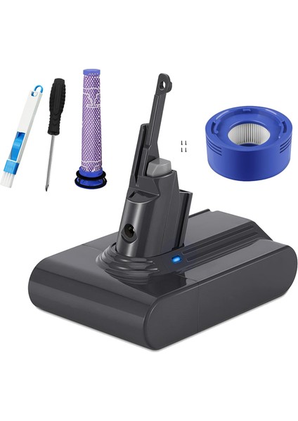 V7 Hayvan/ekstra/mutlak/tetikli Elektrikli Süpürgeler Için V7 Pil Adaptörünü + Ön Filtre Tam Kiti 21,6V'YI Değiştirin (Yurt Dışından)