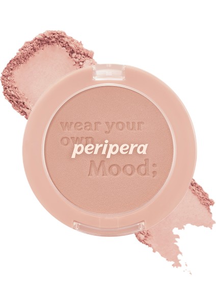 Pastel Tonlarda Sebum Dengeleyici Toz Allık Peripera Pure Blushed Sunshine Cheek (16 Acorn Beige)