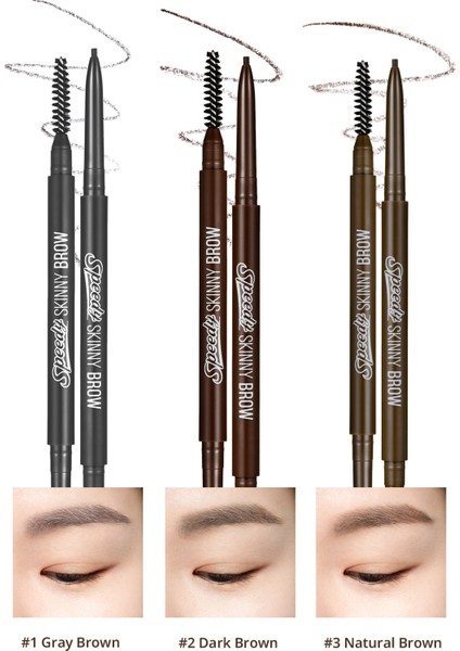 Ultra Ince Uçlu, Doğal Görünüm Veren Kaş Kalemi Peripera Speedy Skinny Brow (9 Taupe Brown)