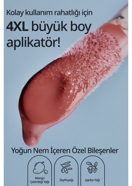 Dudaklara Dolgun, Pürüzsüz Işıltı Sunan Gloss Peripera Ink Glasting Lip Gloss (2 Edge Nude)