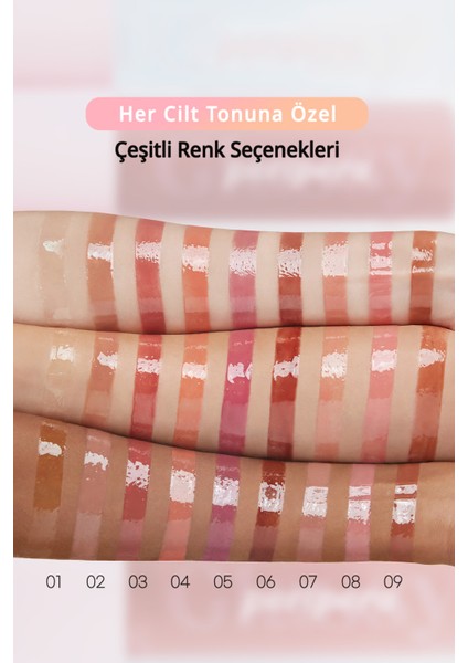 Dudaklara Dolgun, Pürüzsüz ve Işıltılı Görünüm Sunan Gloss Peripera Ink Glasting Lip Gloss (1 Clear)