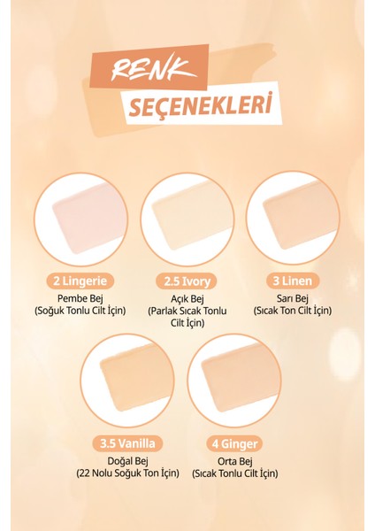 Yoğun Kapatıcılık ve Işıltı Sunan Fondöten Clio Kill Cover Glow Foundation (3-By Linen) SPF50+PA++++