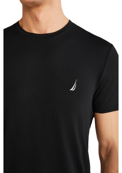 Erkek Siyah Modal Uyku T-Shirt modelleri