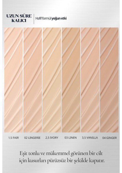 Hafif Formüllü, Uzun Süre Kalıcı Kapatıcı Clio Kill Cover Airy-Fit Concealer (4 Ginger)