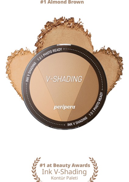 Sıcak ve Soğuk Tonlar ile Doğal Gölgeleme Sunan Kontür Peripera Ink V Shading (01 Almond Brown)