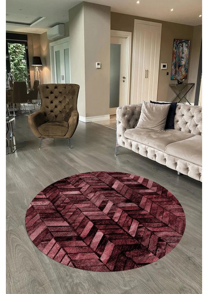 Dijital Kaymaz Yıkanabilir Patchwork Yuvarlak Balkon Mutfak Salon Halısı, N-Y-Patchwork-13-Kırmızı, fiyatları