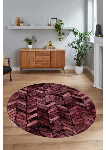 Dijital Kaymaz Yıkanabilir Patchwork Yuvarlak Balkon Mutfak Salon Halısı, N-Y-Patchwork-13-Kırmızı, modelleri