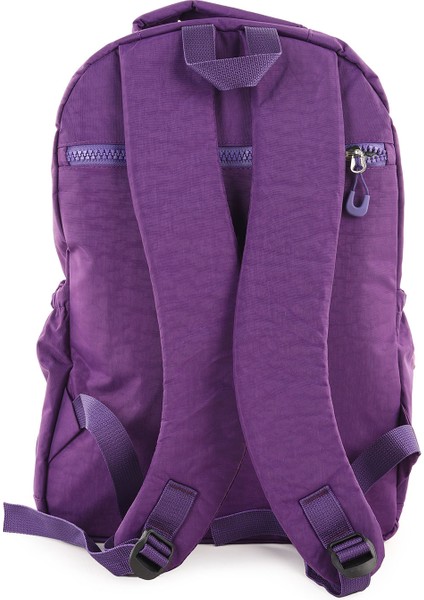 NP292 Unisex Su Geçirmez Kumaş Günlük Okul Seyahat Mor Sırt Çantası indirimleri