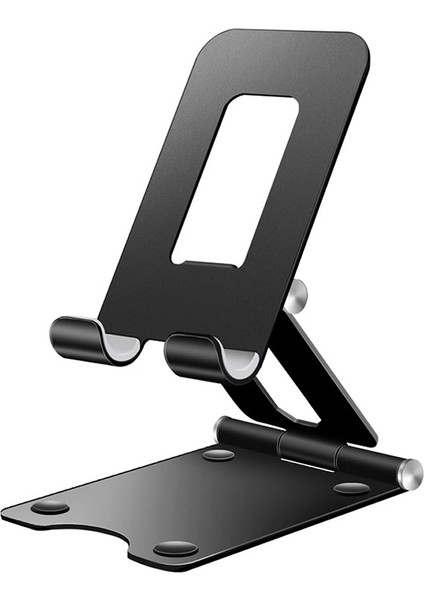 A30 Metal Katlanabilir Masaüstü Telefon Tutucu - Telefon Standı - Tablet ve Telefon Tutacağı