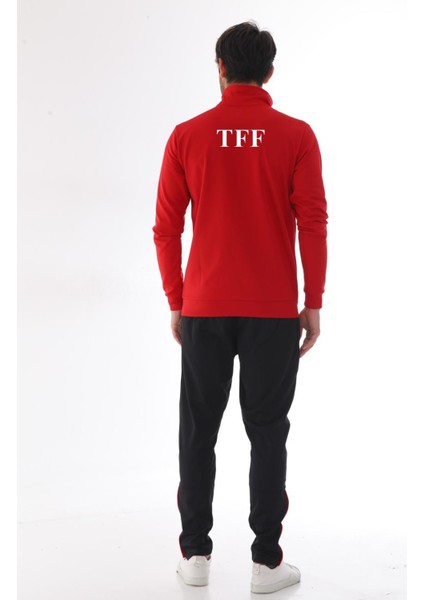 Tff Armalı ve Yazılı Erkek Kırmızı Antrenman Eşofman Takımı K0115 2xl fiyatları