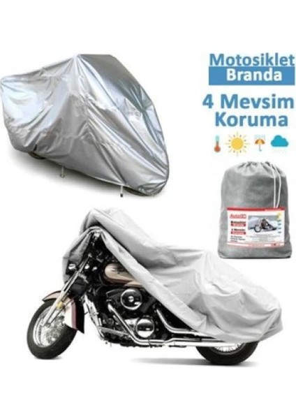 Yamaha Xj 6 Arka Çanta Uyumlu Motor Branda Örtü Ekonomik Koruma Gri