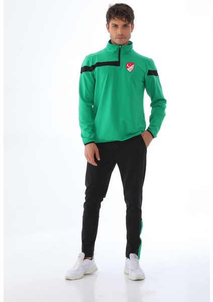 K18 Yeşil-Siyah Antrenman Eşofman Takımı K0157 L