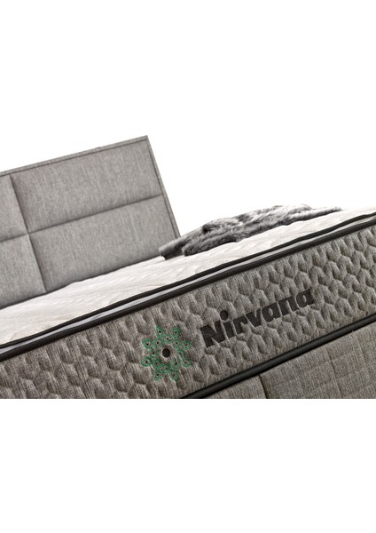 Nirvana Baza+Başlık Tek Kişilik 100X200 cm (Yatak Dahil Değildir)