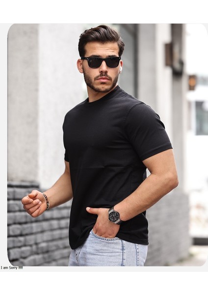 Pamuklu Sıfır Yaka T-Shırt fiyatları