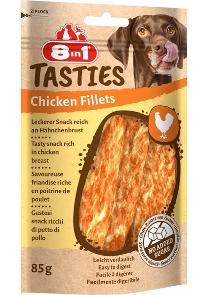 Tasties Chicken Fillets Tavuklu Fileto Köpek Ödülü 85 Gr.