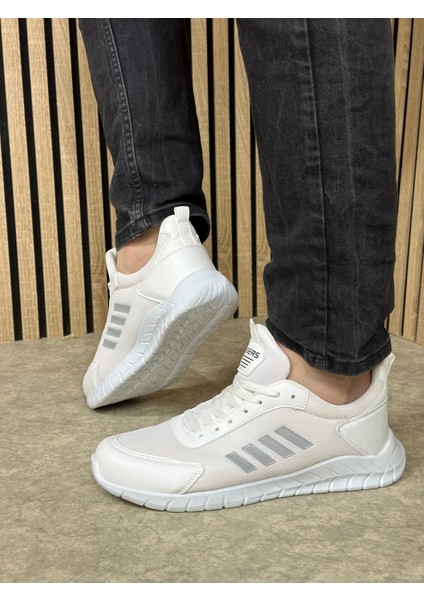 Günlük Erkek Sneaker Fileli Bağcıklı Rahat Esnek Dikiş Detaylı Yürüyüş Spor Ayakkabı 1453 modelleri