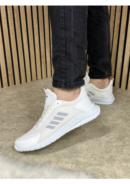 Günlük Erkek Sneaker Fileli Bağcıklı Rahat Esnek Dikiş Detaylı Yürüyüş Spor Ayakkabı 1453 fırsatları
