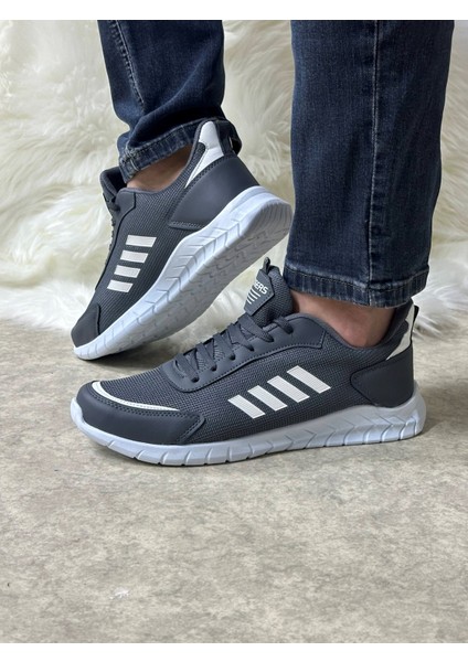 Günlük Erkek Sneaker Fileli Bağcıklı Rahat Esnek Dikiş Detaylı Yürüyüş Spor Ayakkabı 1453