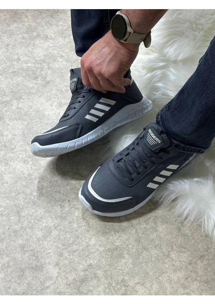 Günlük Erkek Sneaker Fileli Bağcıklı Rahat Esnek Dikiş Detaylı Yürüyüş Spor Ayakkabı 1453